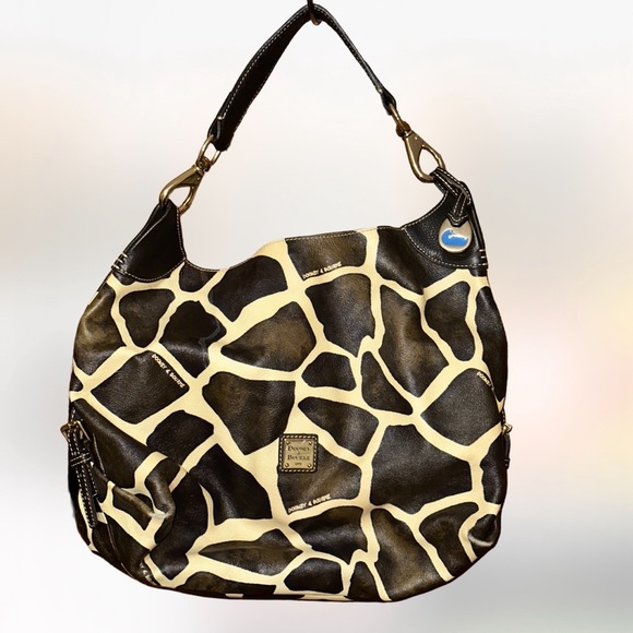 DOONEY & BOURKE. Giraffe print handbag , with Dust cover bag. - Picture 4 of 11